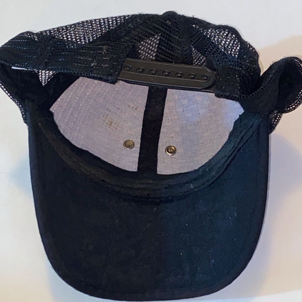 Brown and Black Embroidered Men's Hat - Picture 3 of 5